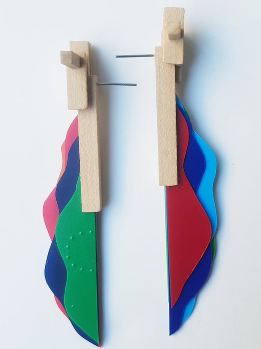 Orecchini plastica riciclata 8