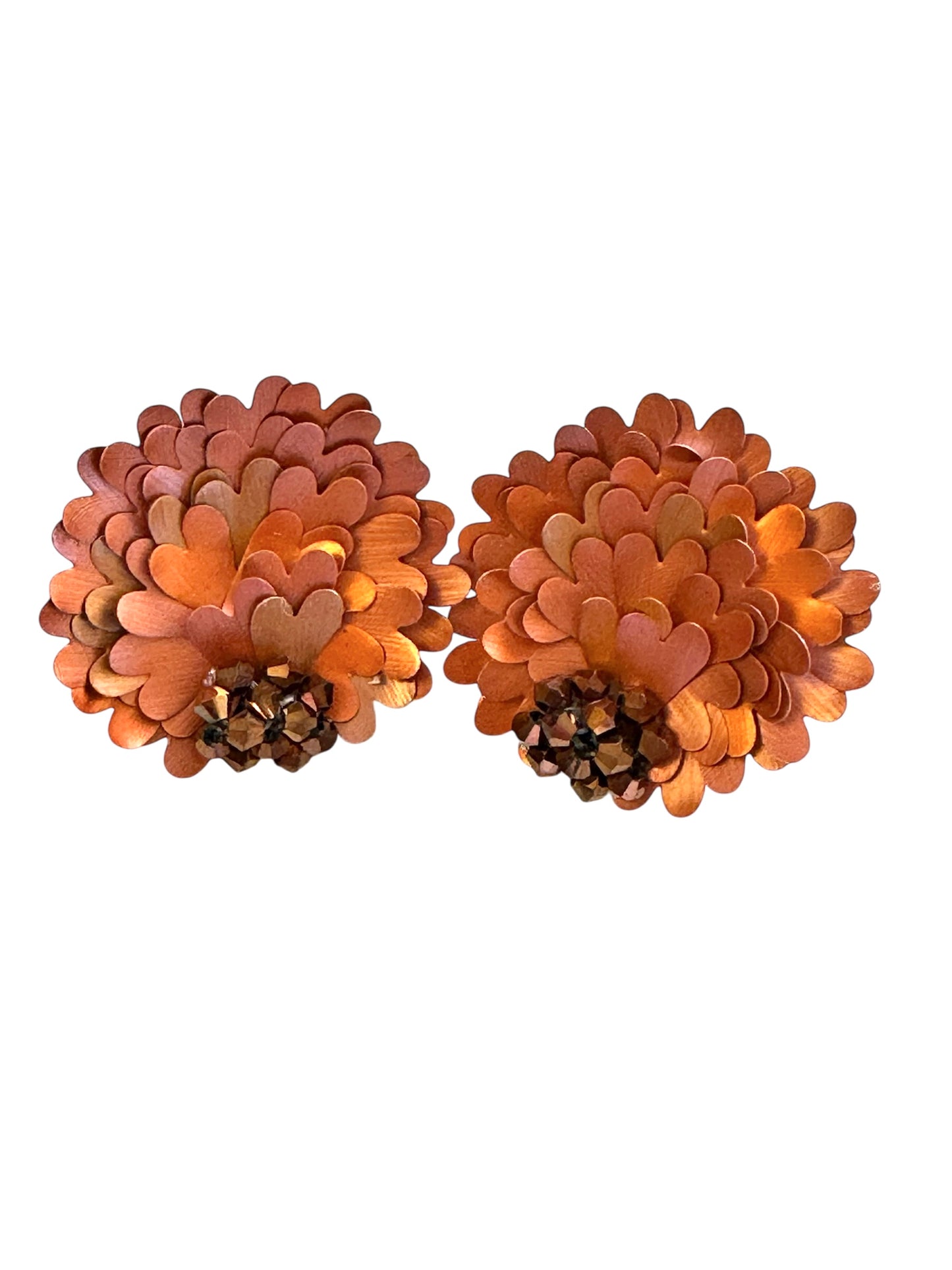 Orecchini Orange Peacock