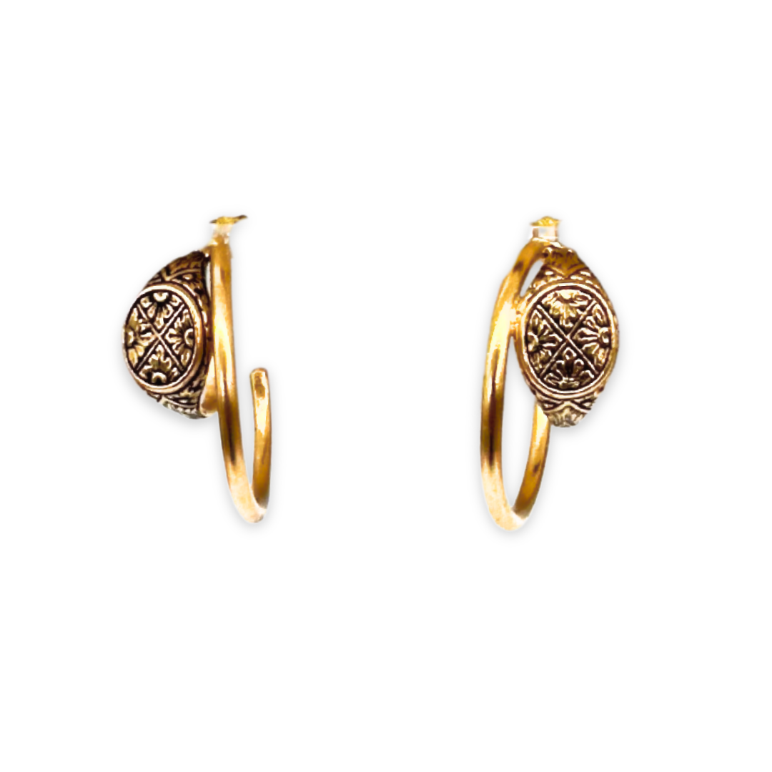 Chimera: orecchini hoops con chevalier doppi