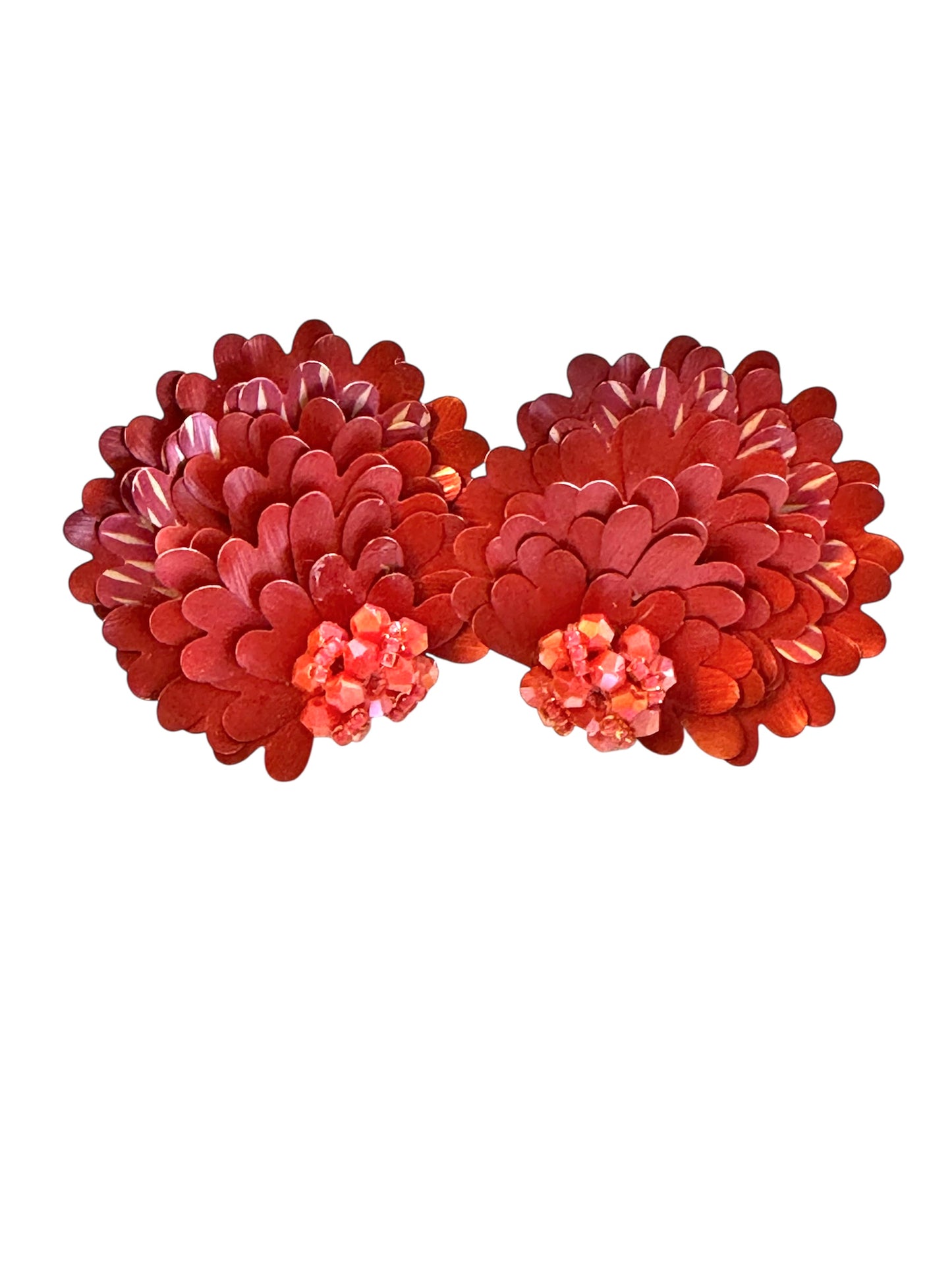 Orecchini Red Peacock