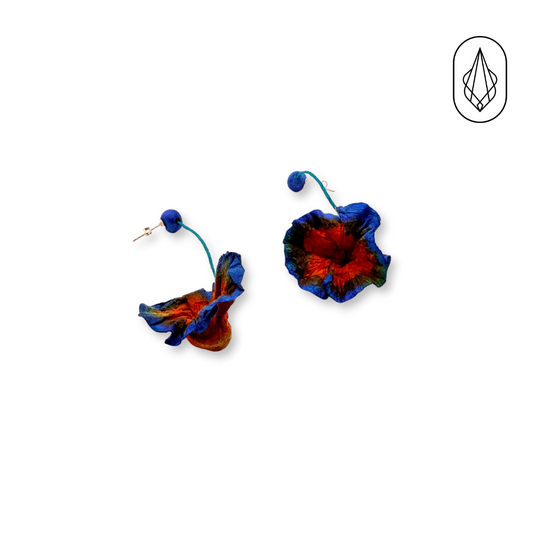 Bougainvillea earrings