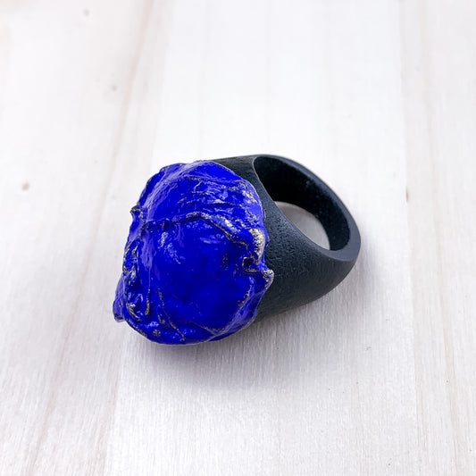 Wood and resin scented ring