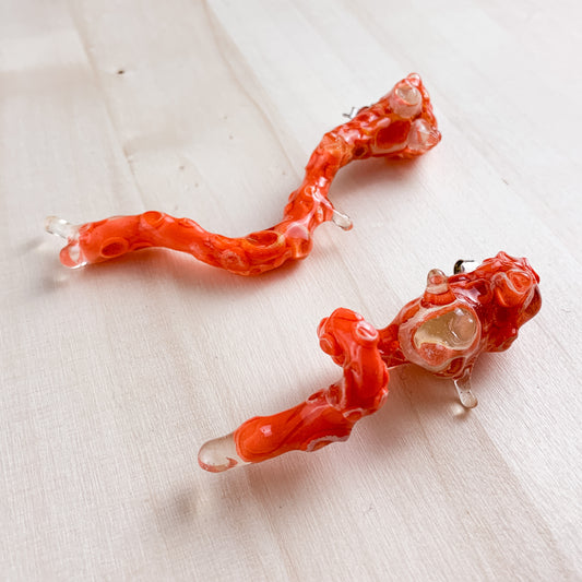 Coral reef earrings