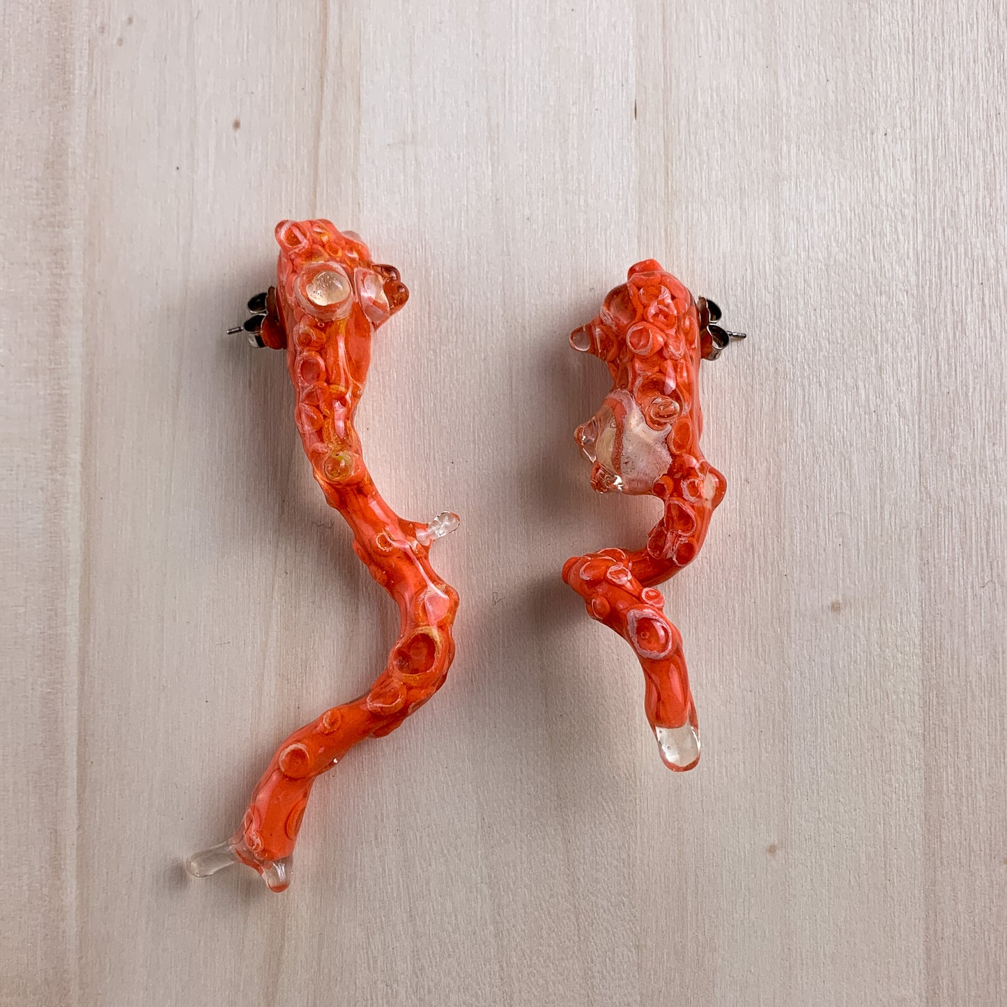 Coral reef earrings