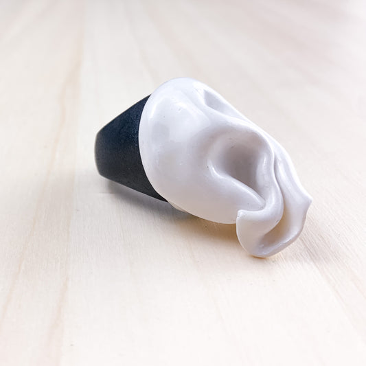 Wood and resin scented ring