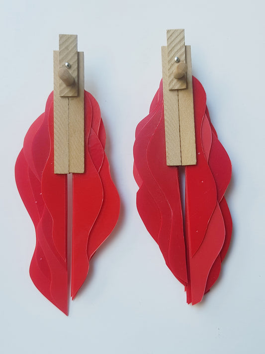 Orecchini plastica riciclata