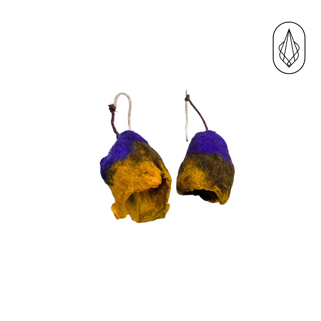 Bougainvillea earrings