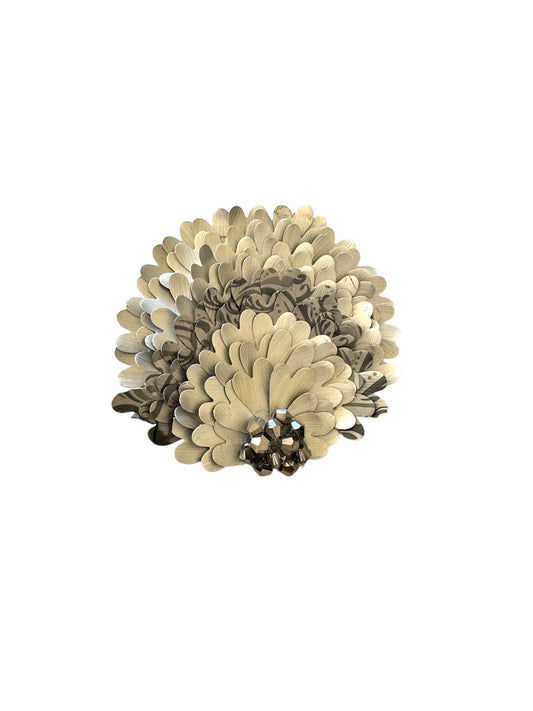 Maxi spilla Silver Peacock