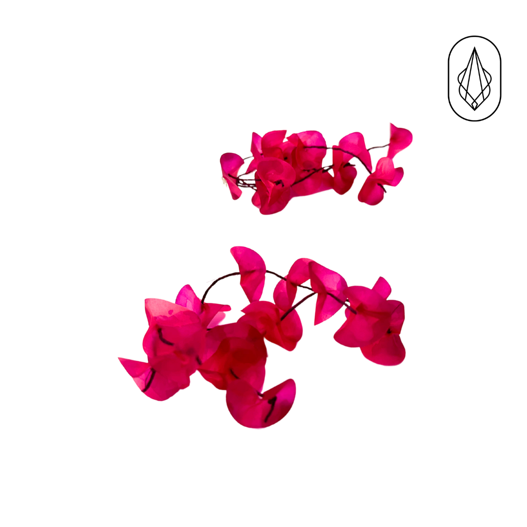 Bougainvillea earrings