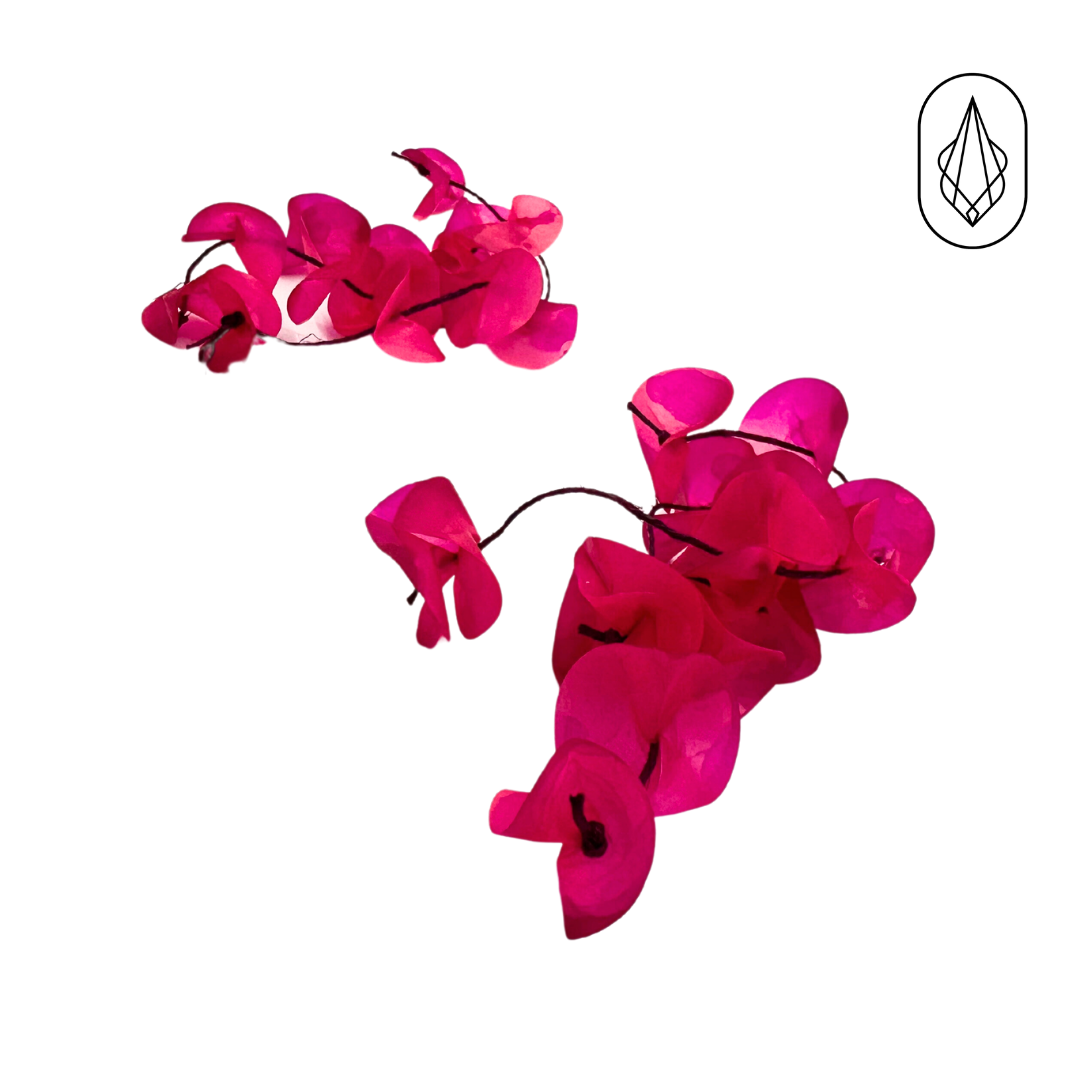 Bougainvillea earrings