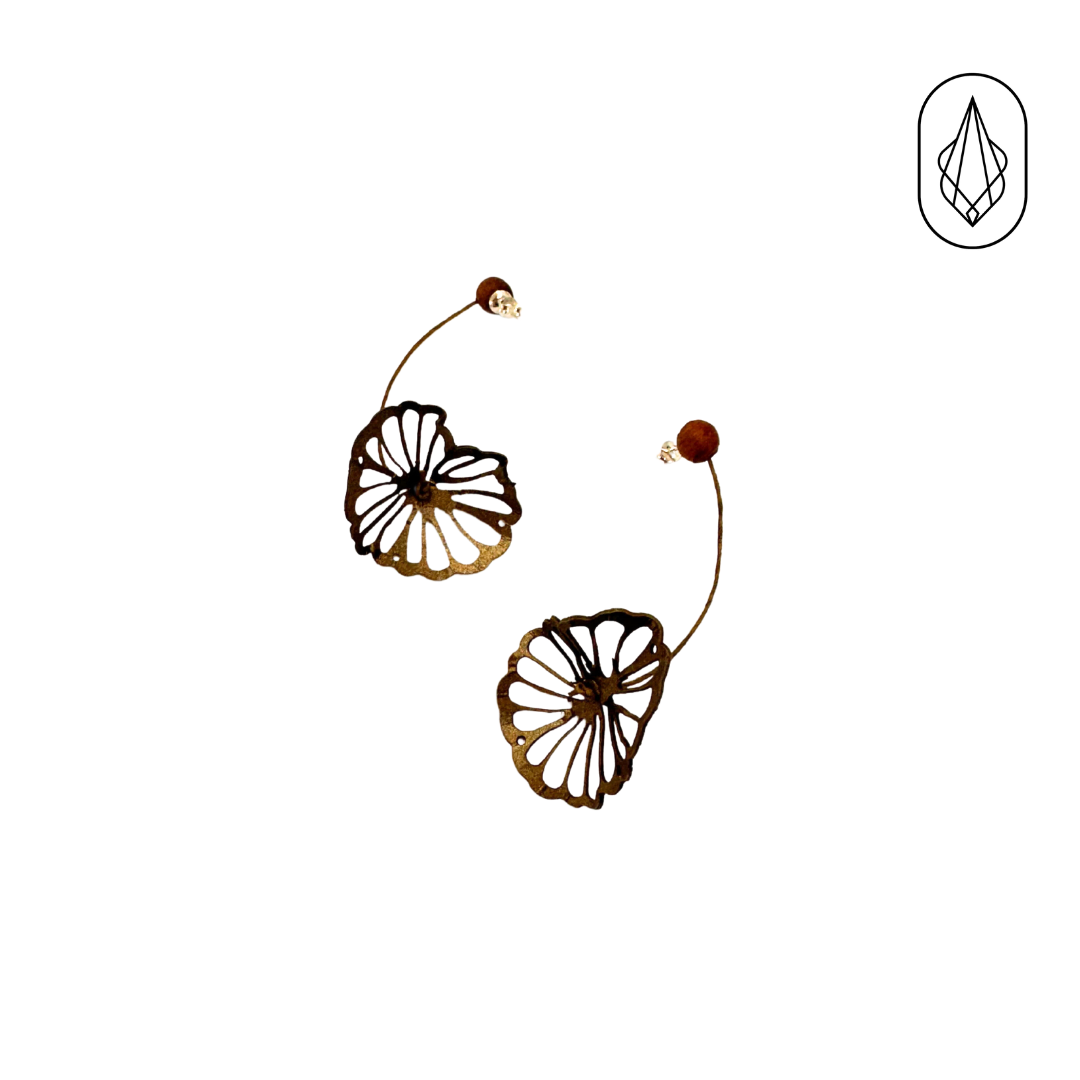 Bougainvillea earrings