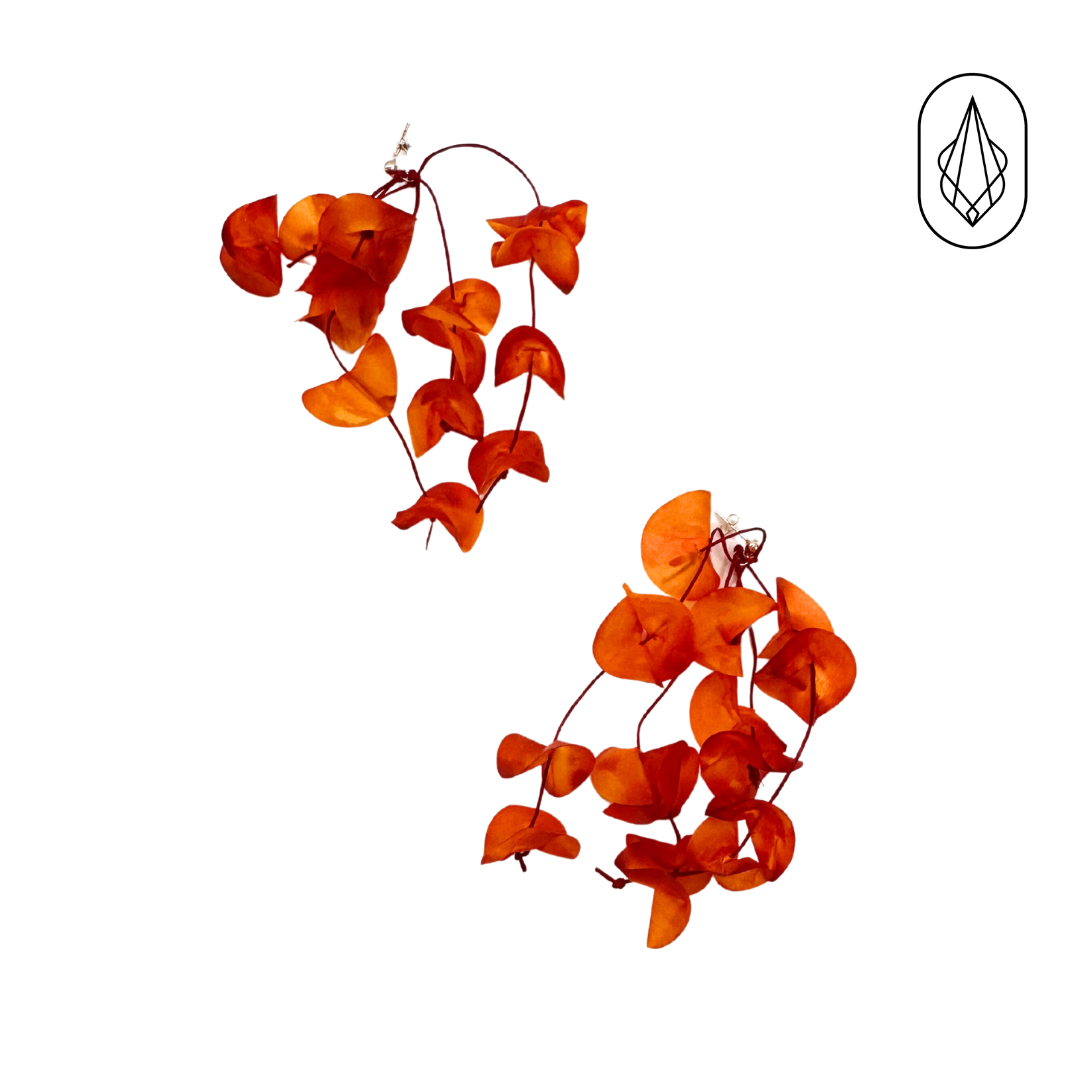 Bougainvillea earrings