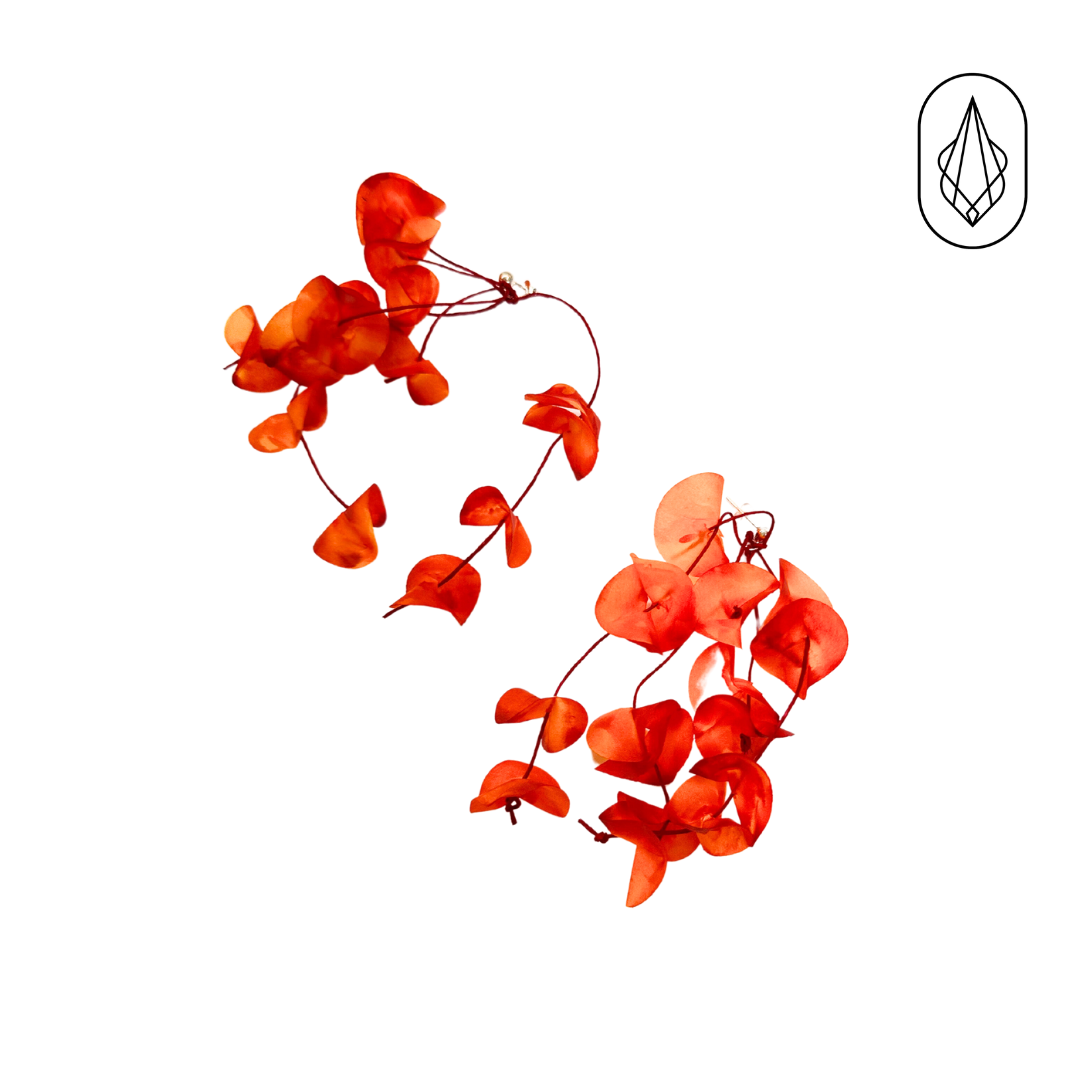 Bougainvillea earrings