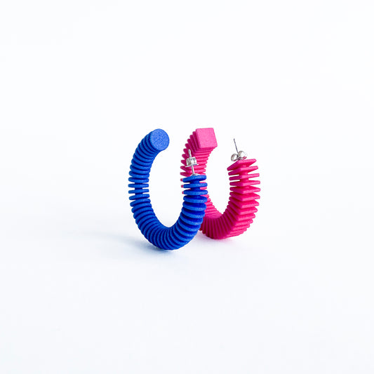 Mismatched optical earrings