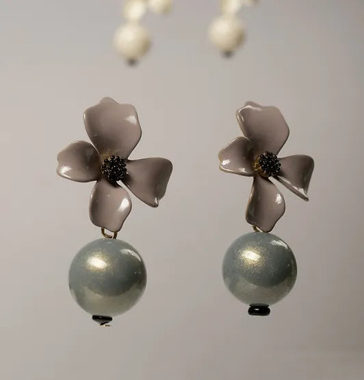 Camellia earrings