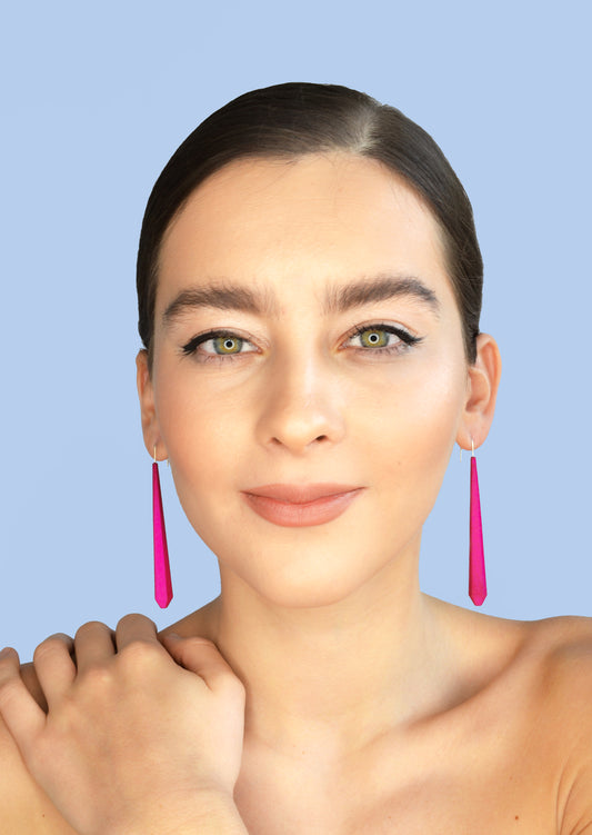 Long pentagon XL earrings