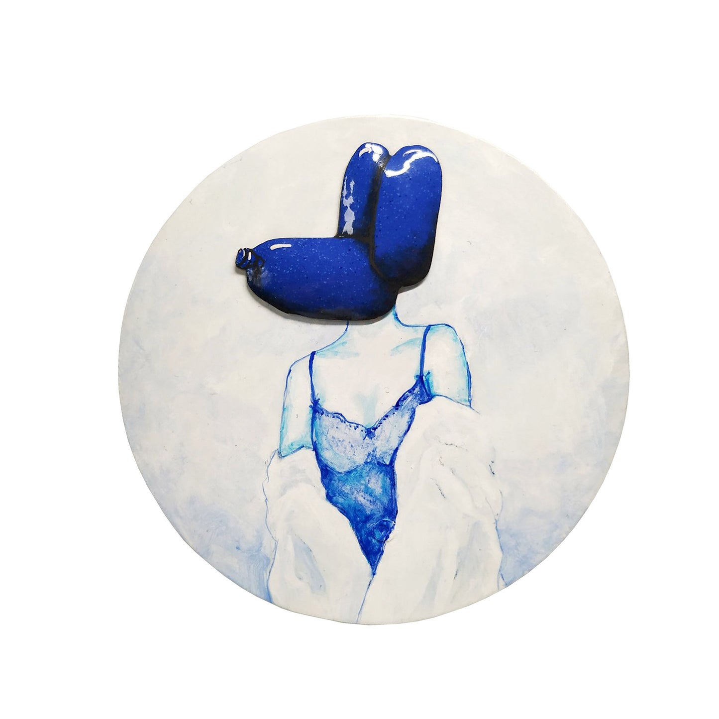 Portrait of K as a doggy in blue