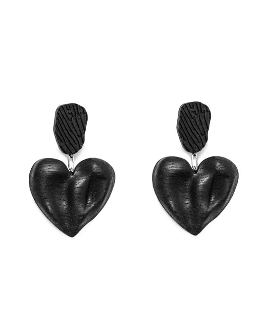 Heart L earrings