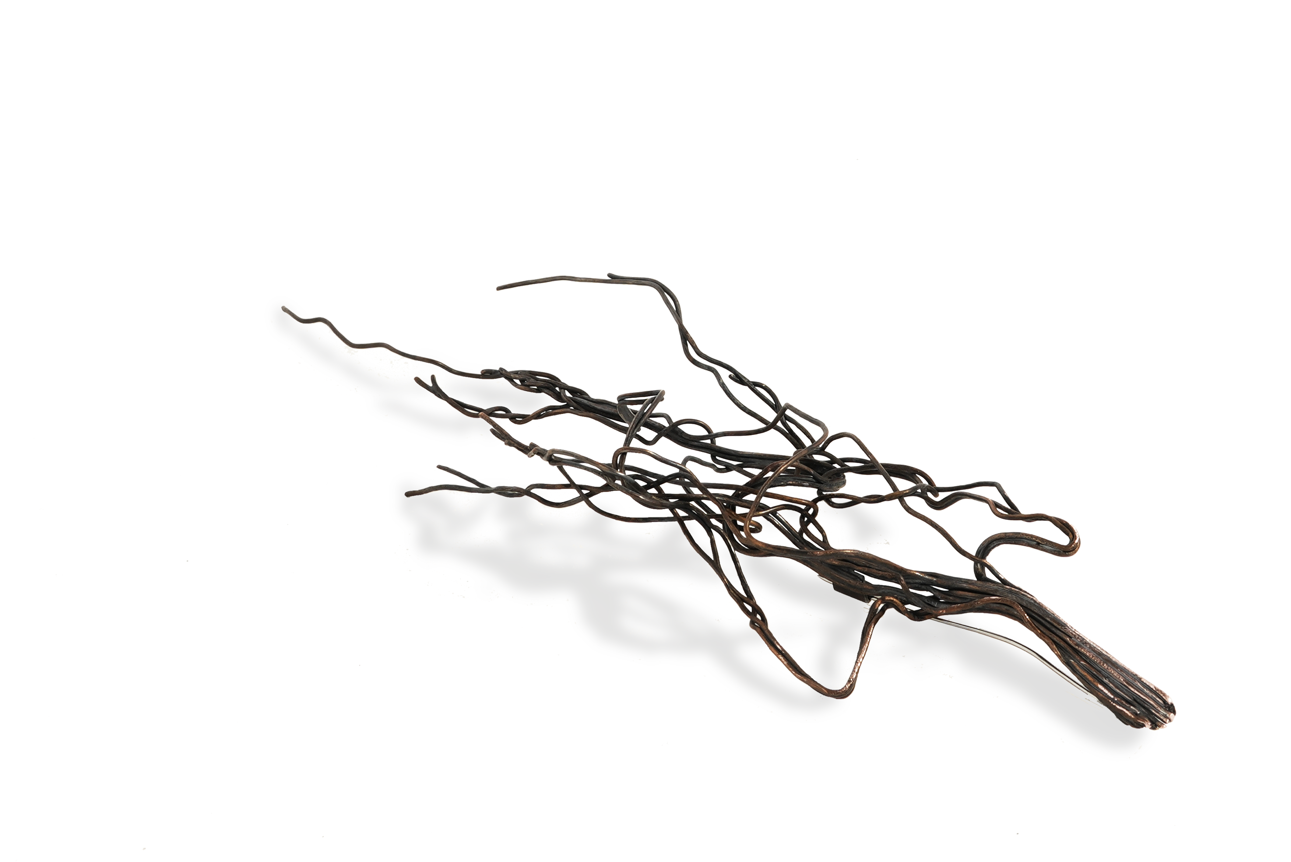 Spilla gioiello contemporaneo di Meira Rauta in Rame