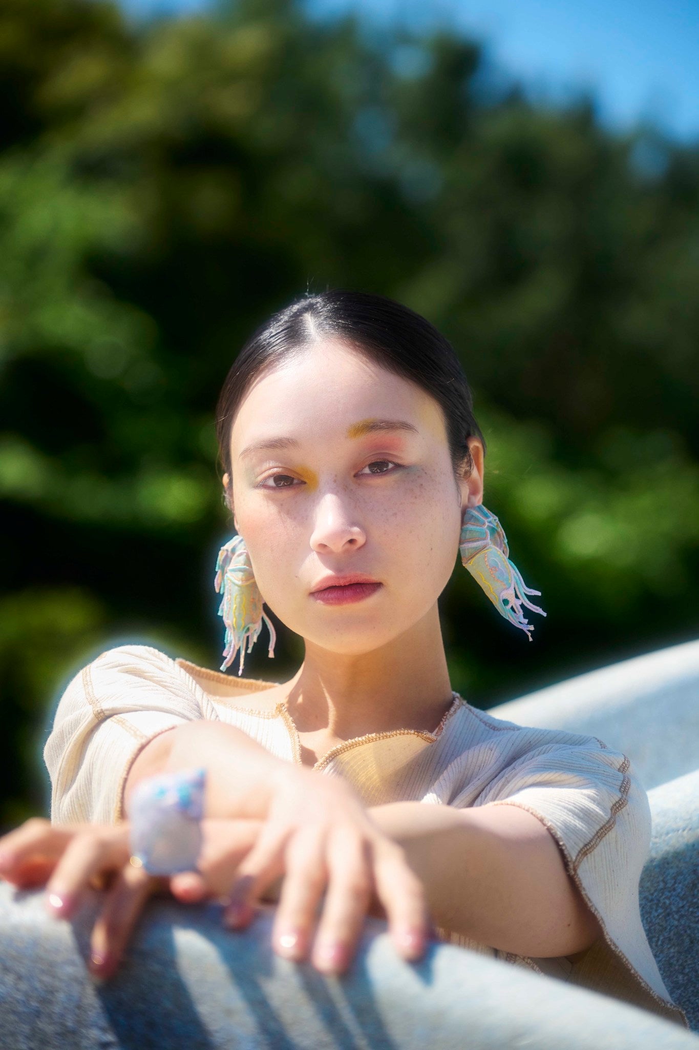 Shrimp earrings