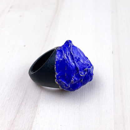 Wood and resin scented ring