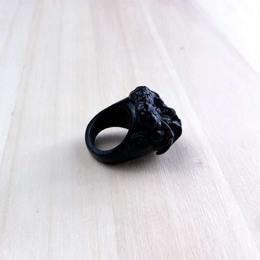 Petals and crystal scented ring
