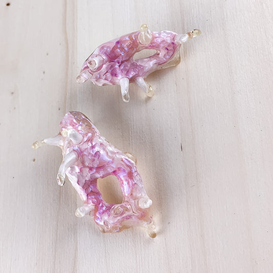 Coral reef earrings