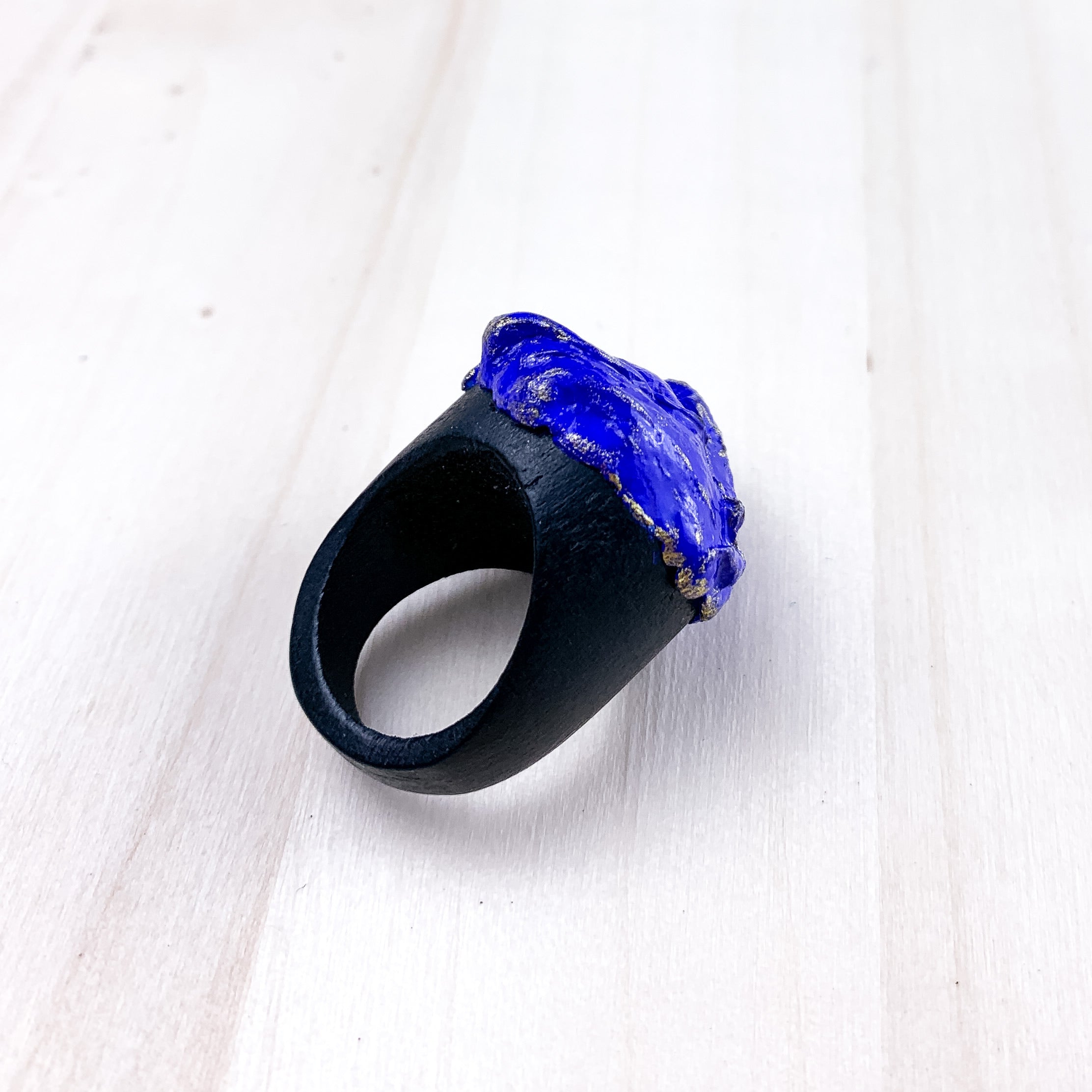 Anello profumato legno e resina