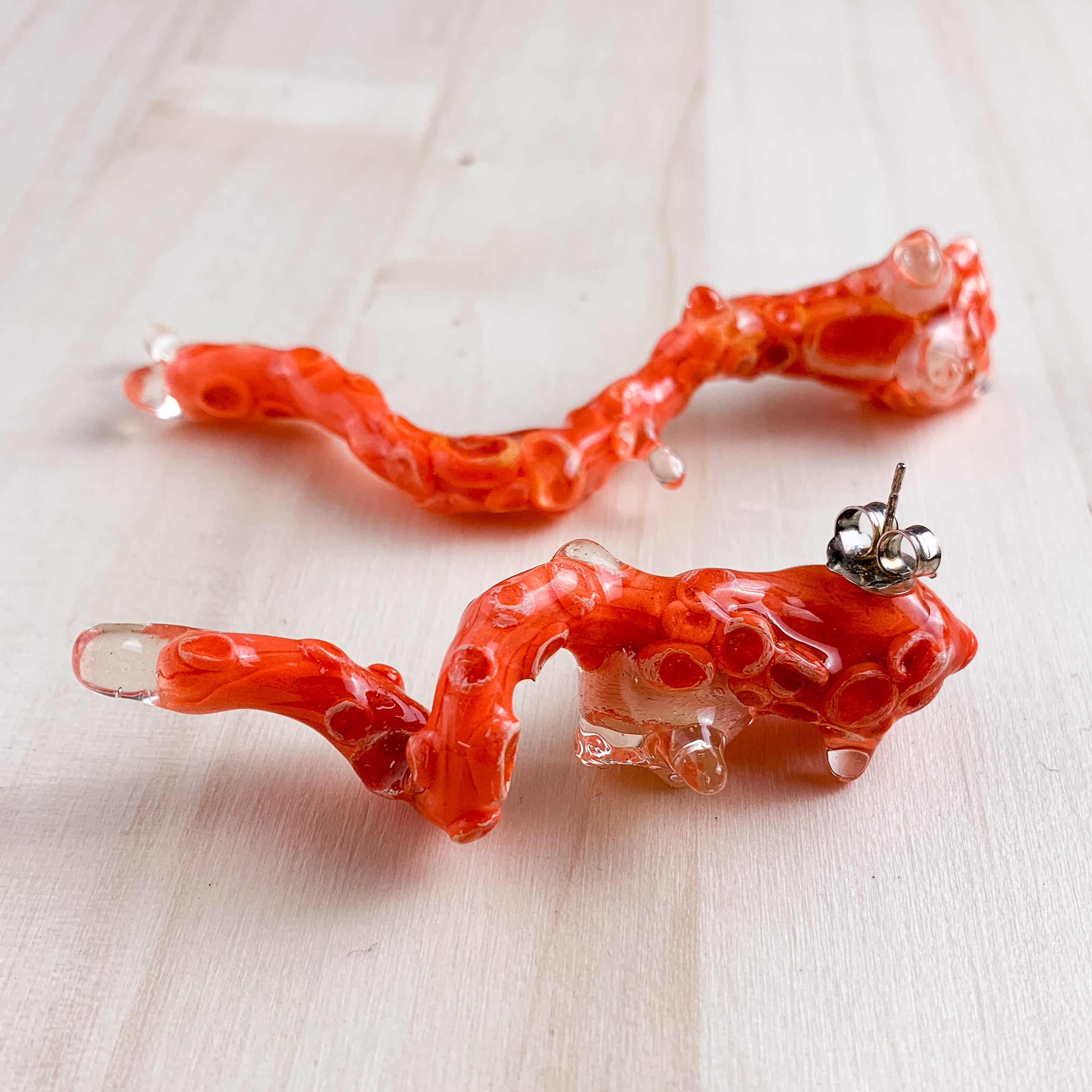Coral reef earrings
